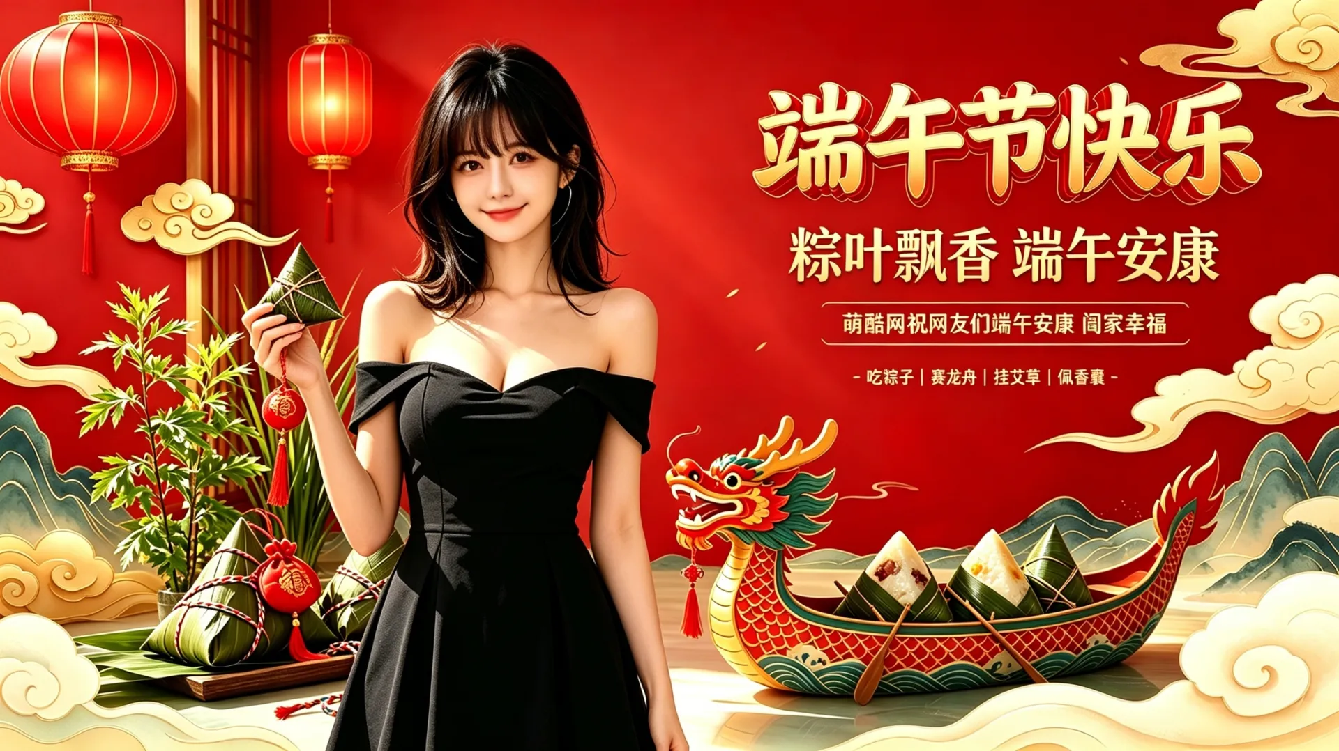 萌酷网祝网友们2026端午节快乐