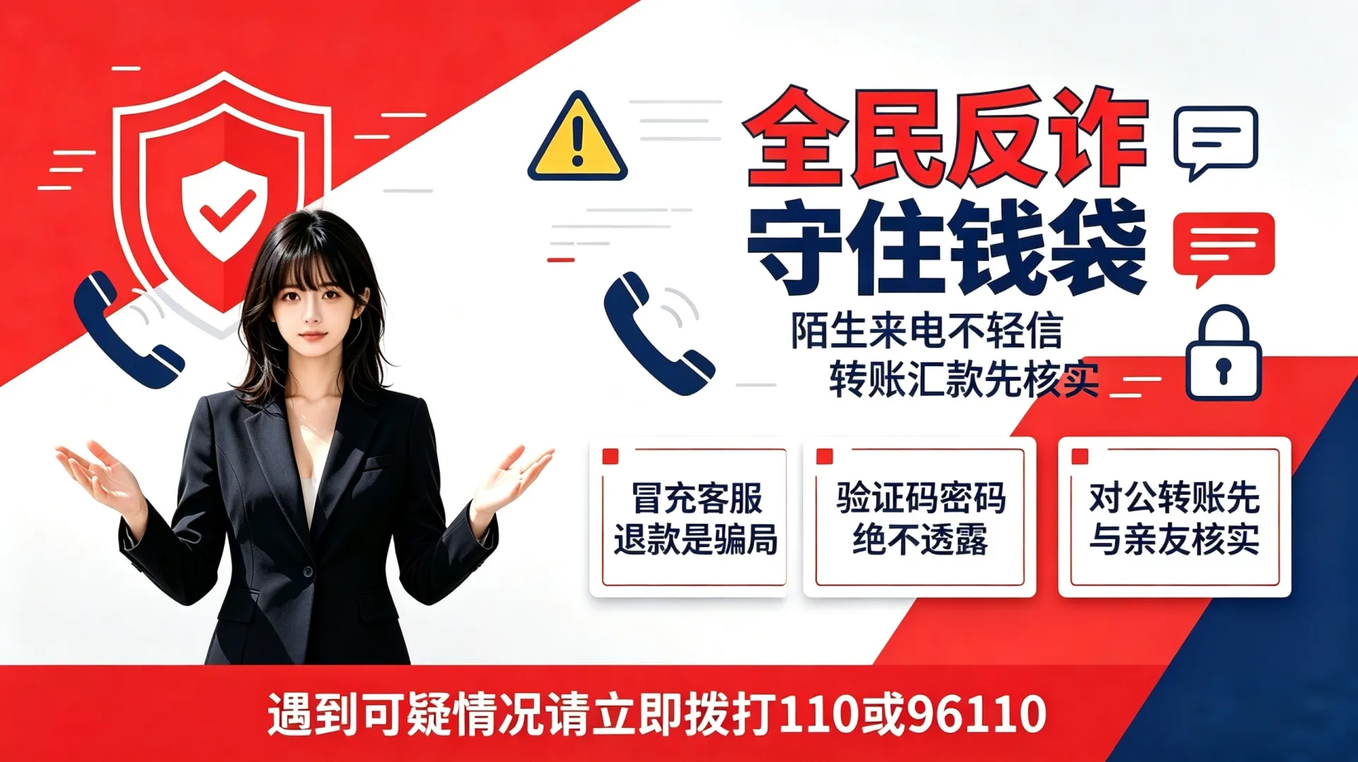 今天被华岩民警教育了，反诈意识没到位
