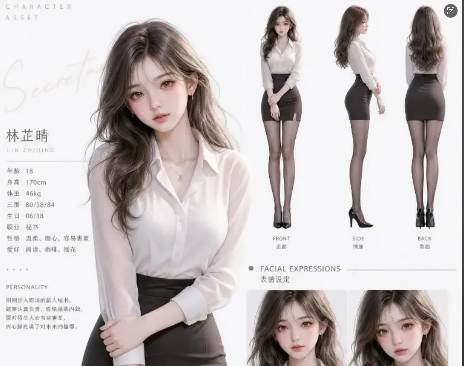BJD风格现代女主人设 | GPT-Image2【附完整提示词】
