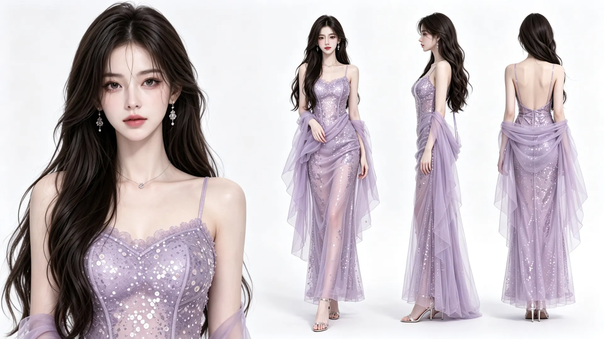AI女主法式温柔3D建模提示词!-萌酷AI