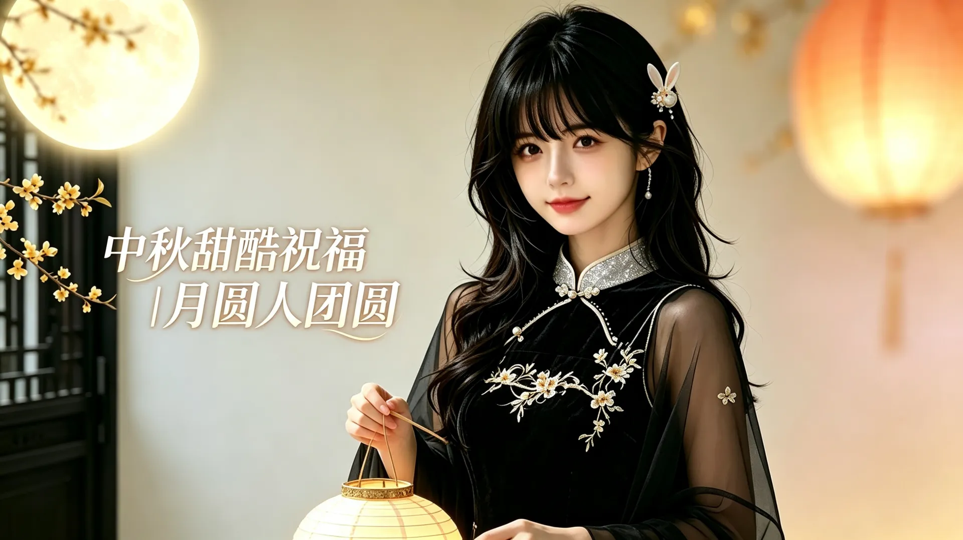 萌酷网在此送上中秋问候，愿月光捎去所有美好。